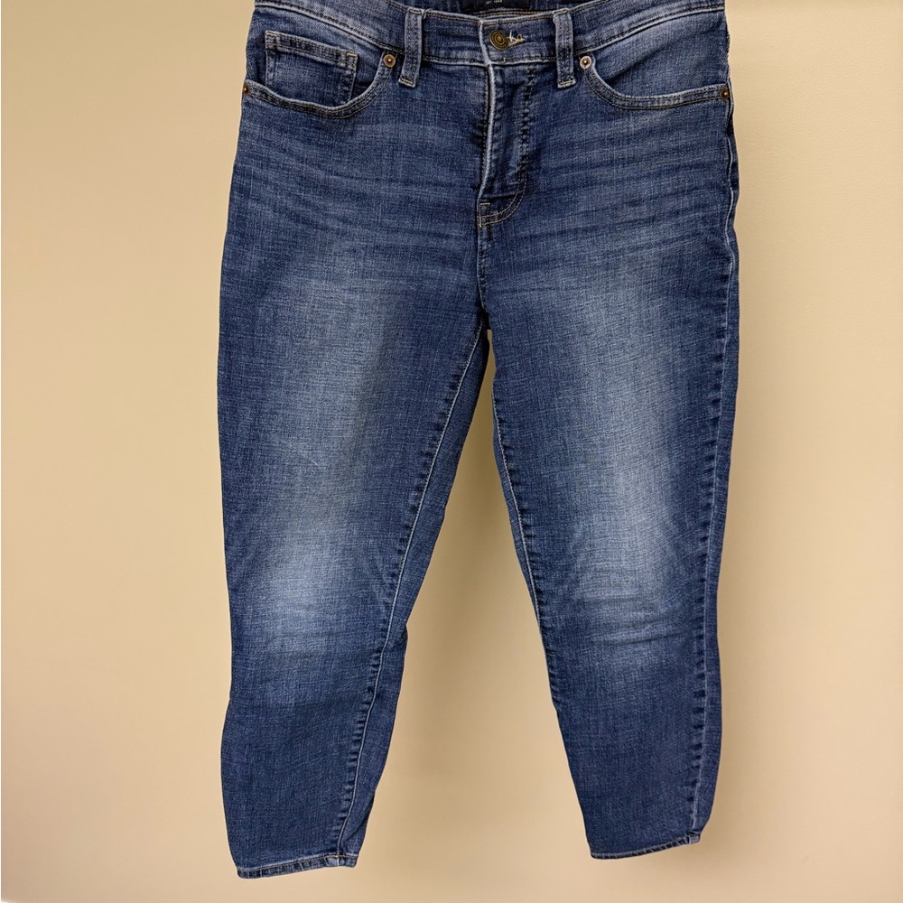 Lucky Brand Ava Mid Rise Crop Jeans Size 6/28 Dark Wash
